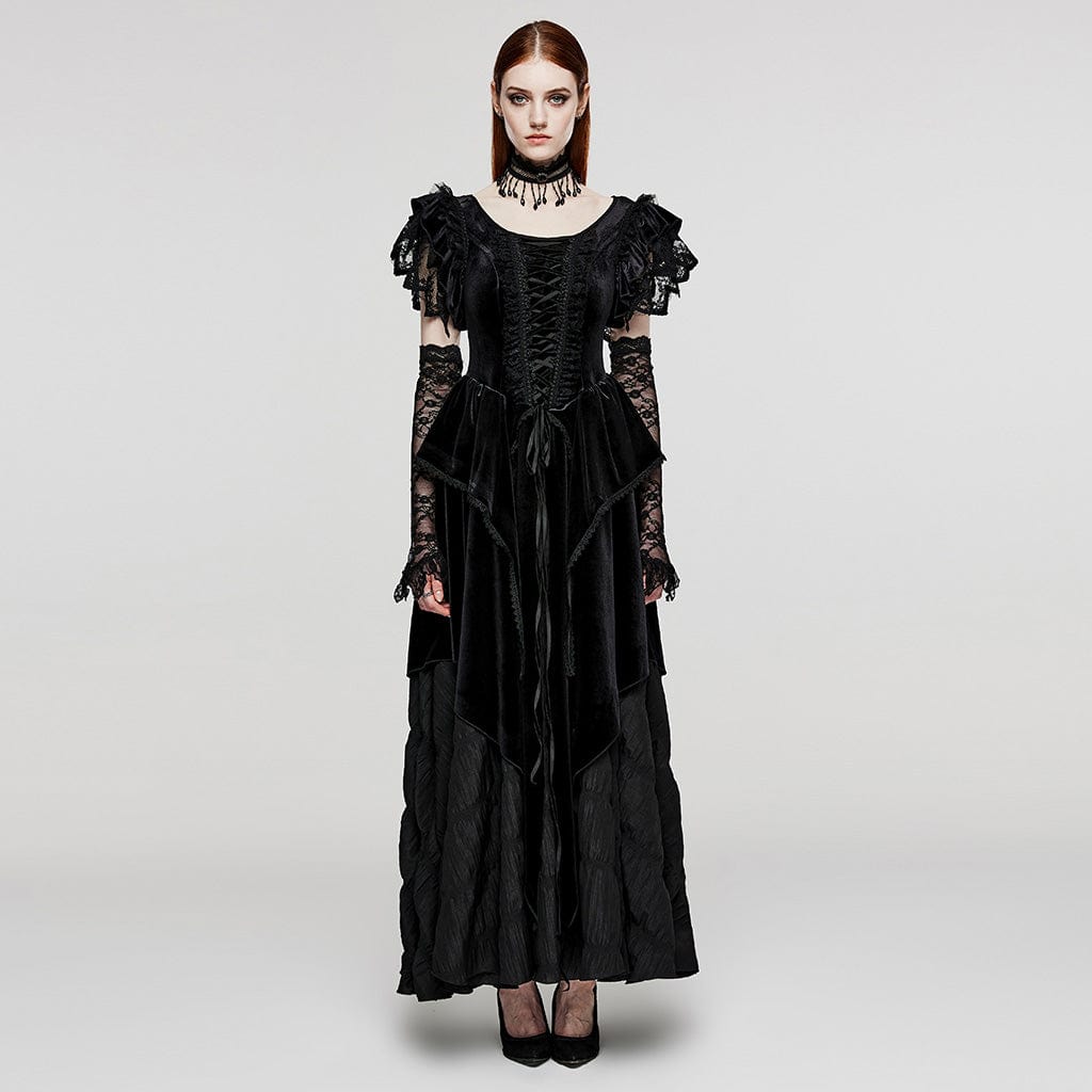 Black Abstract Women Hadley Velvet Dress Dresses Soft Surroundings Robust -  Any Words - Super Agustina